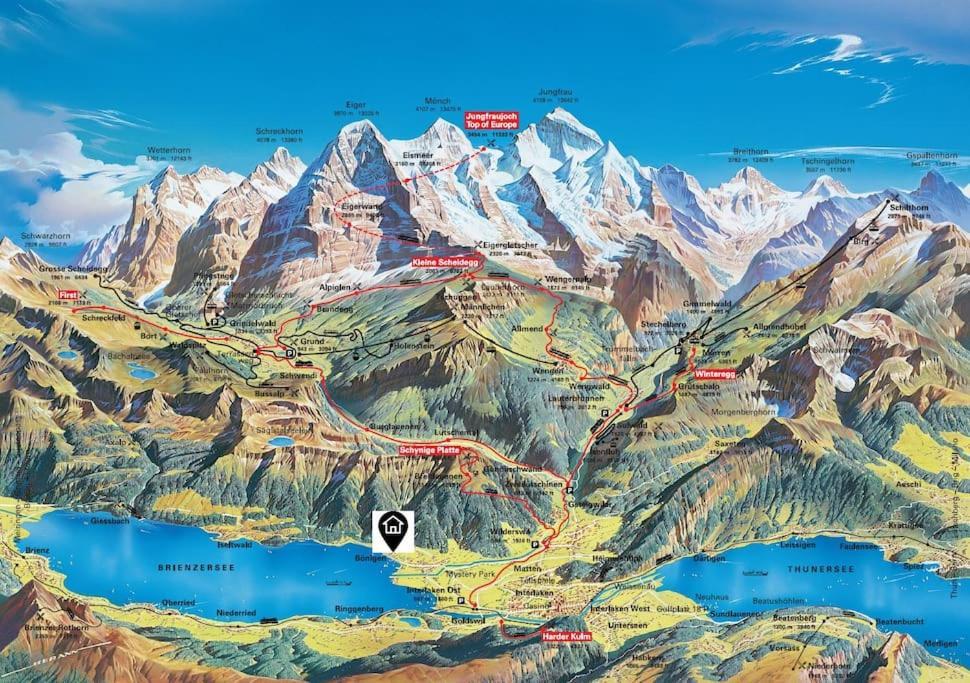 Bönigen Chalet Mignon - Your Vacation Oasis At Lake Brienz מראה חיצוני תמונה