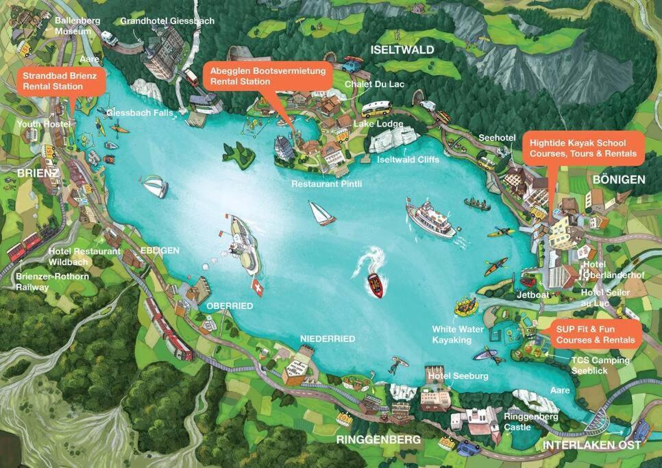 Bönigen Chalet Mignon - Your Vacation Oasis At Lake Brienz מראה חיצוני תמונה